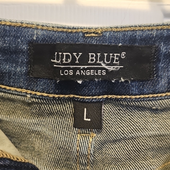 Judy Blue Vintage Blue High-Waisted Jean Shorts - Picture 2 of 4